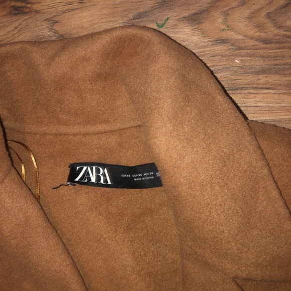 ZARA WRAP TIE WOOL COAT - Picture 13 of 16